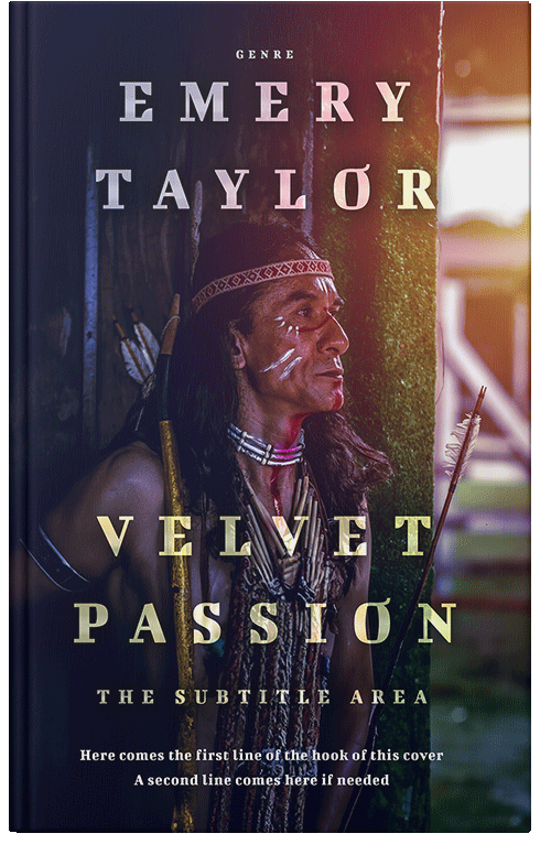 Front view of Premade Western Book Cover - Mirage