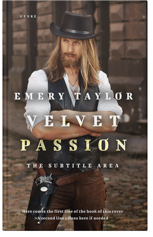 Front view of Premade Historical Book Cover - English Walnut