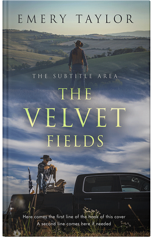 Front view of Premade Action & Adventure Book Cover - Bright Gray