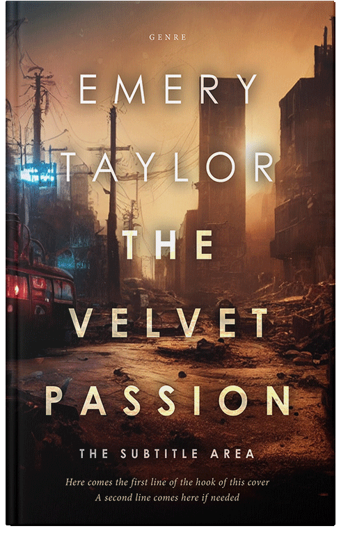 Front view of Premade Apocalyptica Book Cover - Tamarind