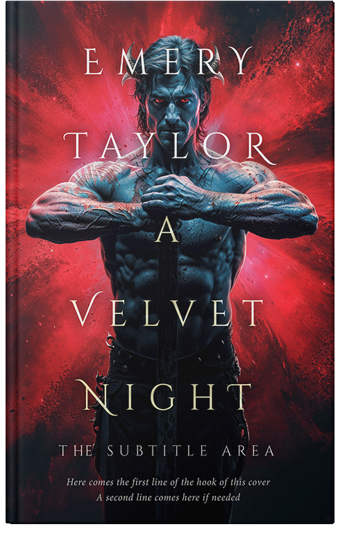 Front view of Chestnut Rose #32468 - Premade Fantasy Book Cover