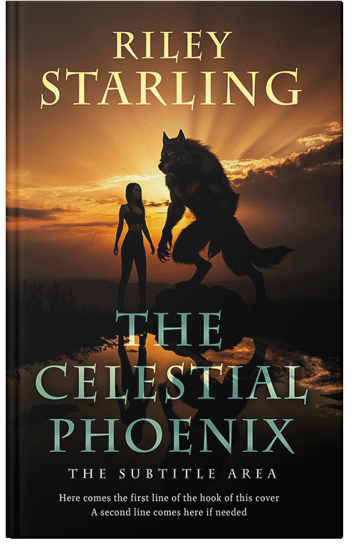 Front view of Raw Sienna #32495 - Premade Fantasy Book Cover