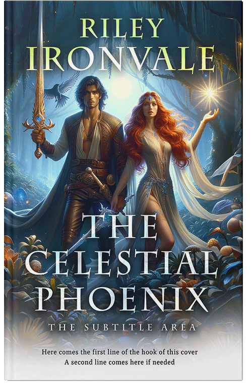 Front view of Ebony Clay #32502 - Premade Fantasy Book Cover