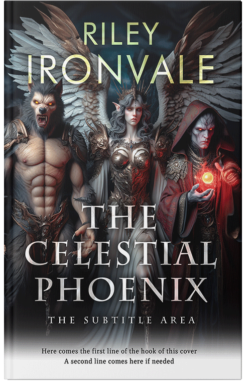 Front view of Premade Fantasy Book Cover - Thunder