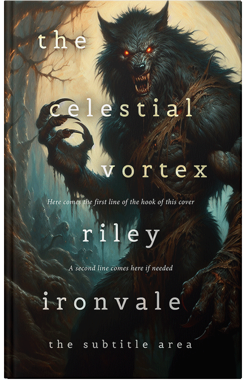 Front view of Premade Fantasy Book Cover - Log Cabin