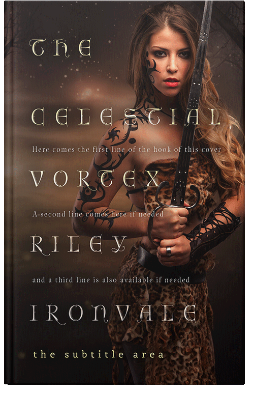 Front view of Premade Fantasy Book Cover - Coffee Bean