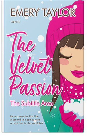 Pre Made Book Cover Red Violet