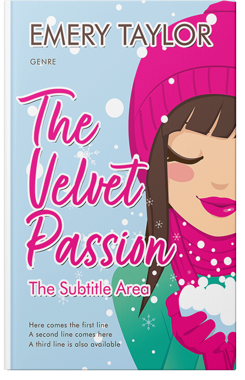 Front view of Premade Teen & Young Adult Book Cover - Red Violet