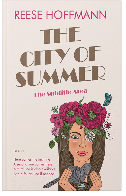 Front view of Premade Chick Lit Book Cover - Pot Pourri