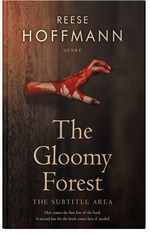 Front view of Premade Mystery & Thriller & Suspense Book Cover - Coffee Bean