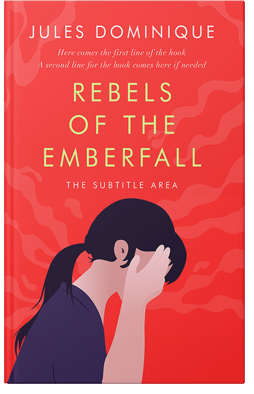 Front view of Red Orange #32583 - Premade Health & Mind & Body Book Cover