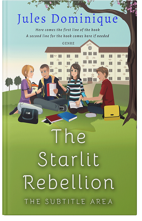 Front view of Premade Teen & Young Adult Book Cover - Chelsea Cucumber