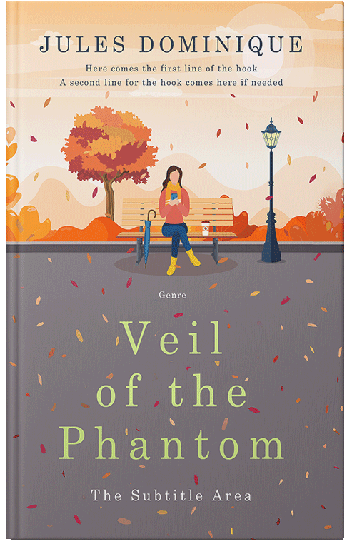 Front view of Premade Chick Lit Book Cover - Suva Gray