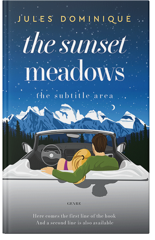 Front view of Premade Romance Book Cover - Blumine