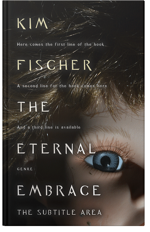 Front view of Premade Horror Book Cover - Oil