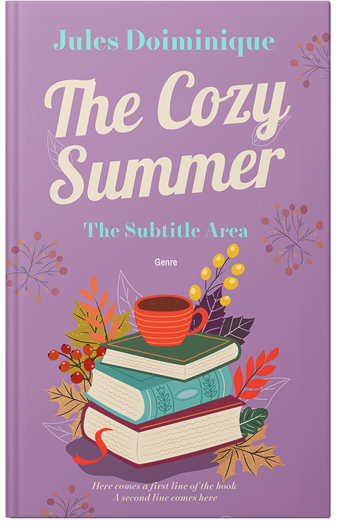 Front view of Premade Literary Fiction Book Cover - Bouquet