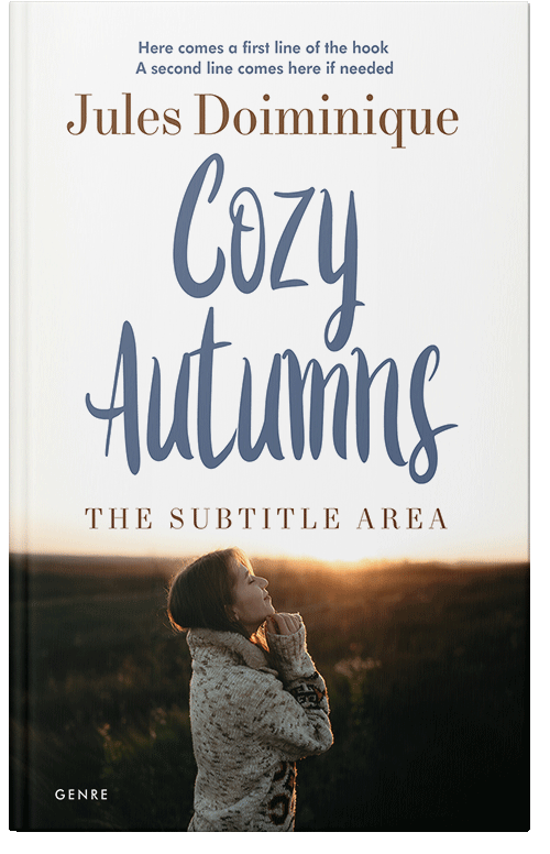 Front view of Premade Environment & Ecology Book Cover - Ecru White