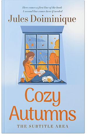 Pre Made Book Cover Tropical Blue