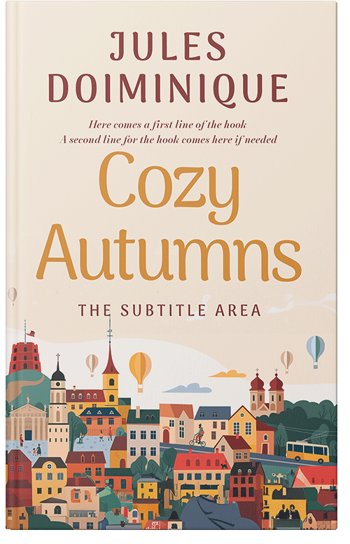 Front view of Linen #32680 - Premade Literary Fiction Book Cover