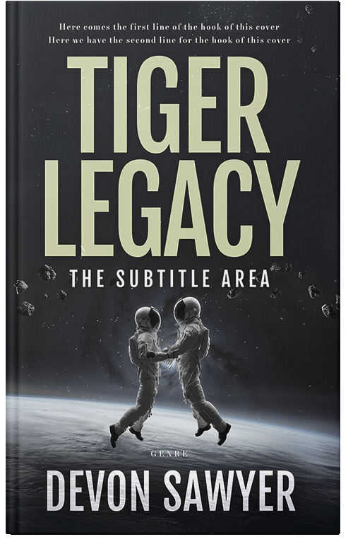 Front view of Foggy Gray #32683 - Premade Science Fiction Book Cover