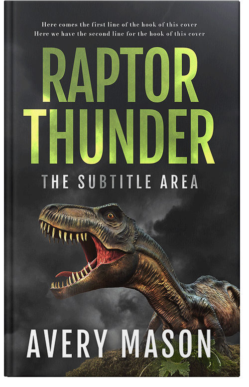 Front view of Premade Action & Adventure Book Cover - Tuatara