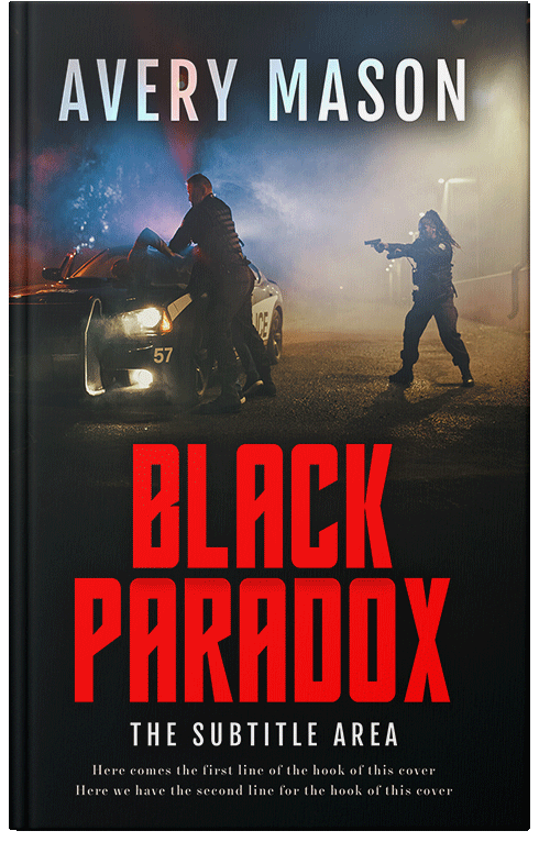 Front view of Premade Mystery & Thriller & Suspense Book Cover - Heavy Metal