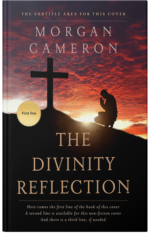 Front view of Premade Religion & Spirituality Book Cover - Whiskey