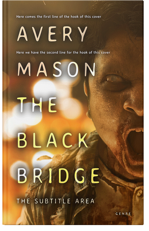 Front view of Premade Horror Book Cover - Cioccolato