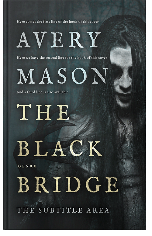 Front view of Outer Space #32741 - Premade Horror Book Cover