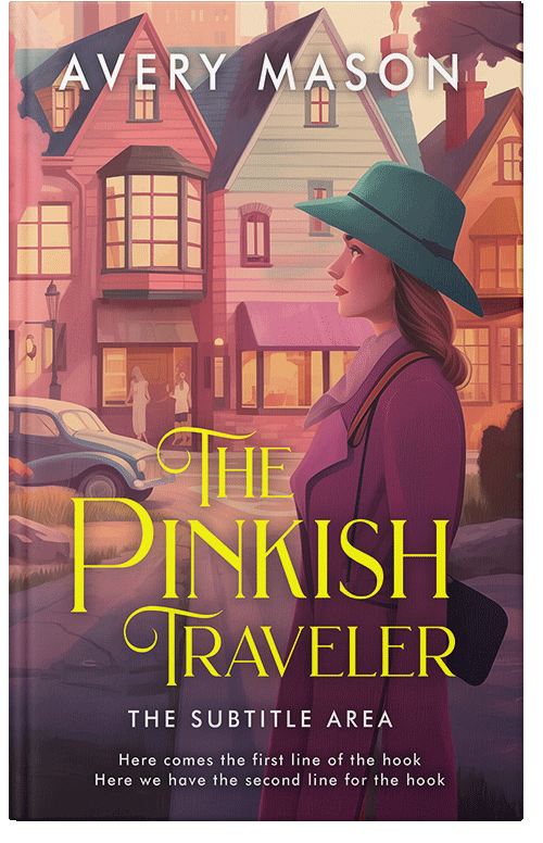 Front view of Premade Mystery & Thriller & Suspense Book Cover - Cannon Pink