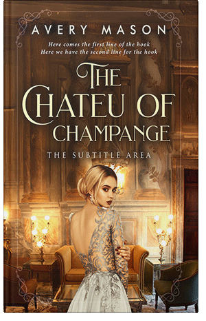 Pre Made Book Cover Gold Sand