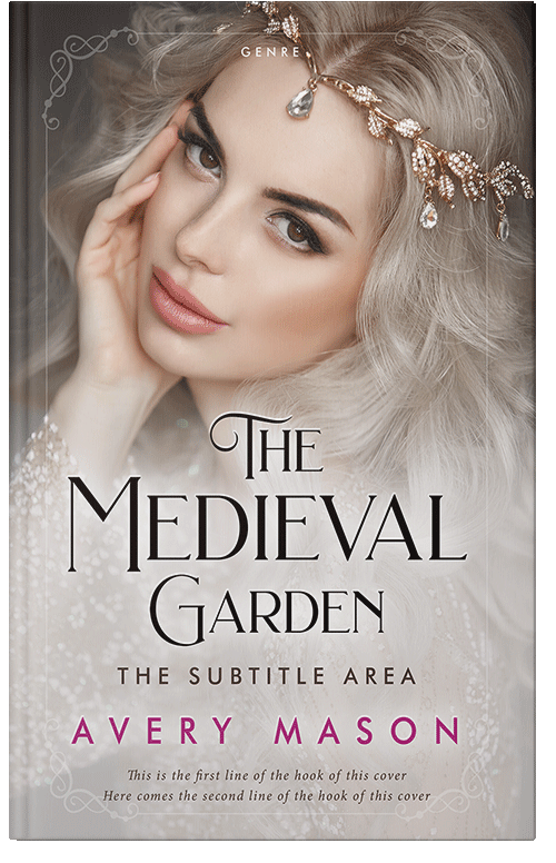 Front view of Premade Fantasy Book Cover - Swirl