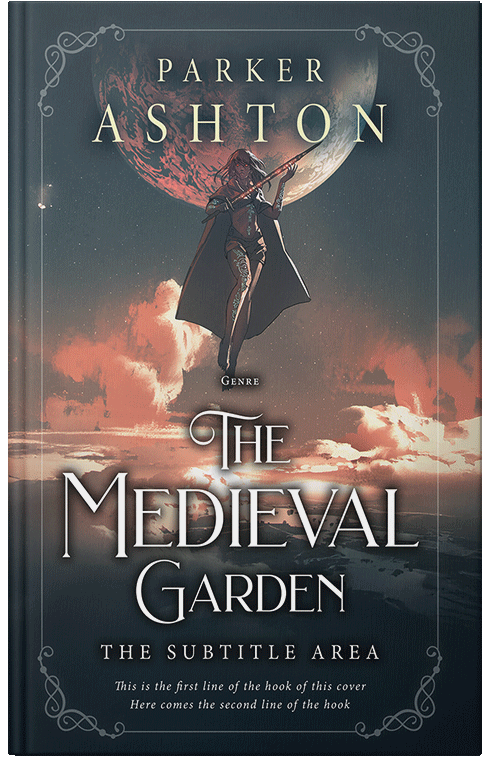 Front view of Premade Fantasy Book Cover - Outer Space