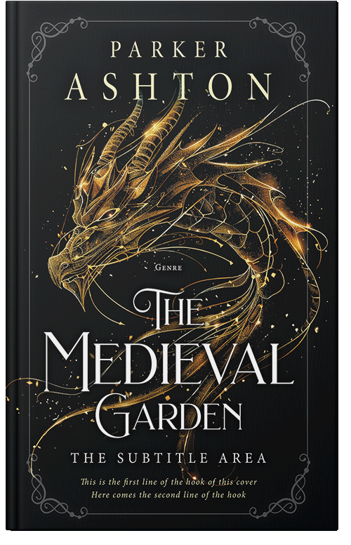 Front view of Premade Fantasy Book Cover - Cod Gray