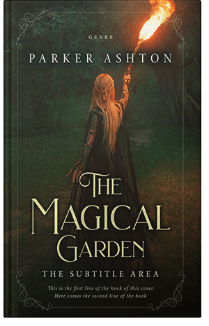 Pre Made Book Cover Black Olive