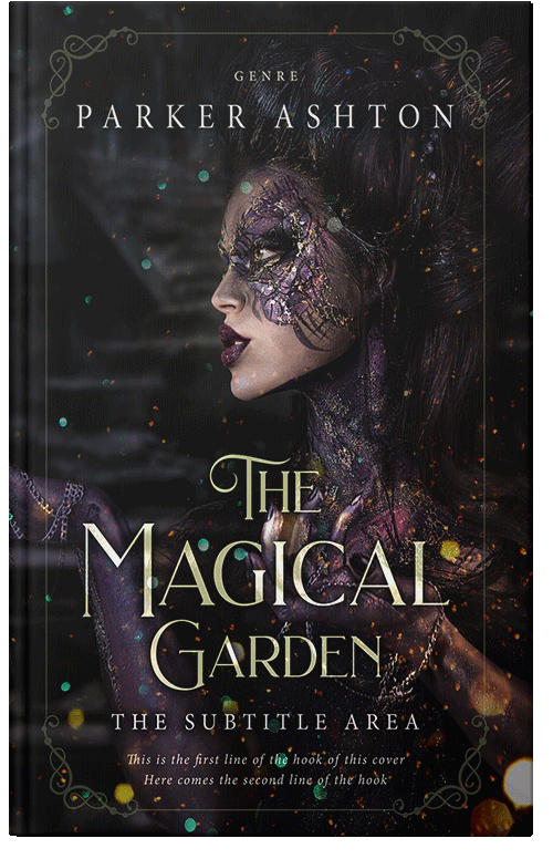 Front view of Premade Fantasy Book Cover - Cod Gray