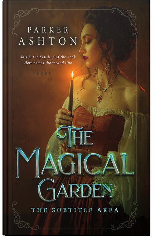 Front view of Premade Romance Book Cover - Graphite