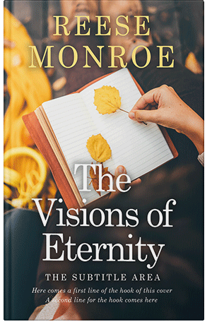 Pre Made Book Cover Gold Sand