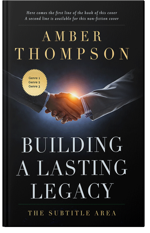 Front view of Premade Business Book Cover - Woodsmoke