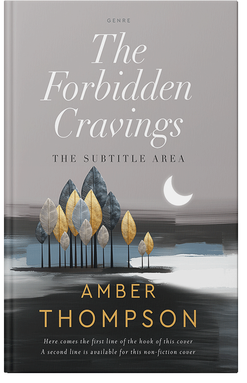 Front view of Nobel #32894 - Premade Abstract Book Cover