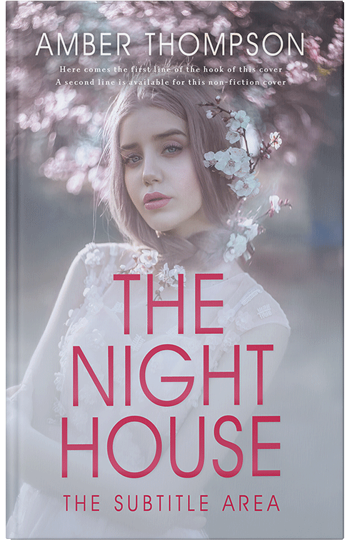 Front view of Premade Romance Book Cover - French Gray