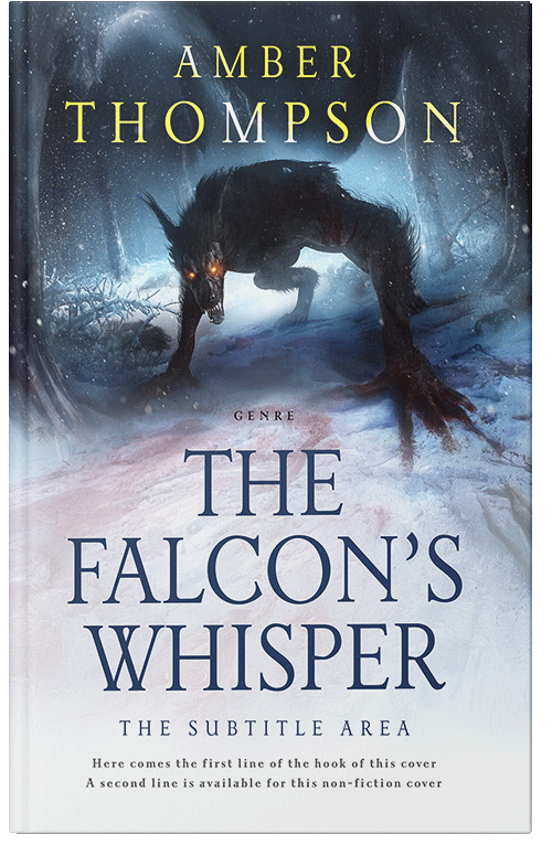 Front view of Athens Gray #32922 - Premade Fantasy Book Cover