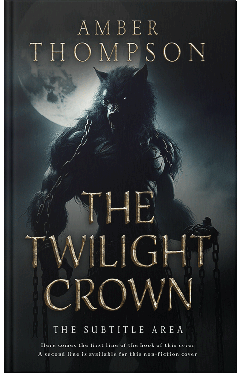 Front view of Premade Horror Book Cover - Woodsmoke