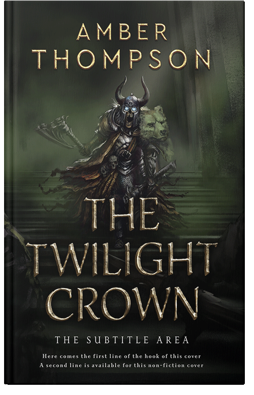 Front view of Premade Fantasy Book Cover - Rangoon Green