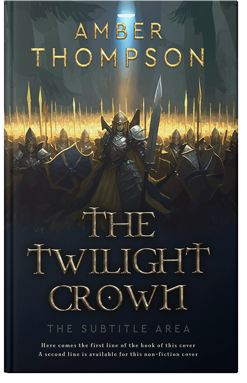 Front view of Premade Fantasy Book Cover - Shark