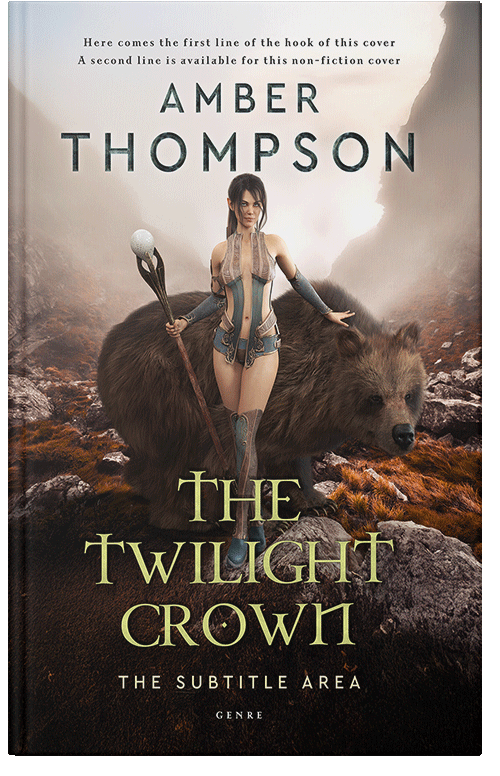 Front view of Premade Fantasy Book Cover - Pearl Bush