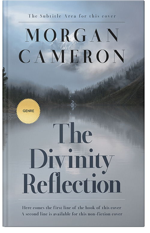 Front view of Premade Nature Book Cover - Tower Gray