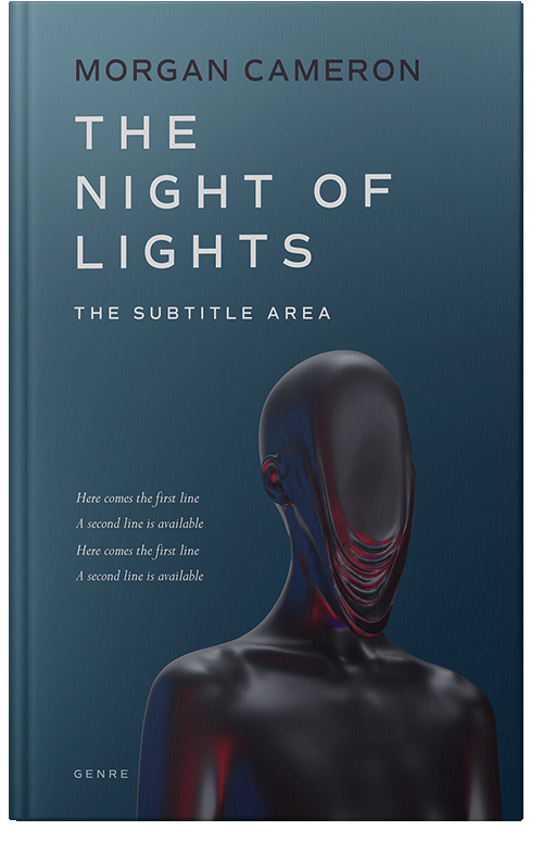 Front view of Premade Surreal Book Cover - Rhino