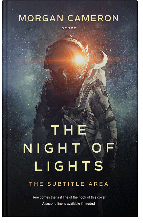 Front view of Shark #32992 - Premade Science Fiction Book Cover