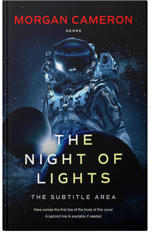 Front view of Premade Science Fiction Book Cover - Black Pearl